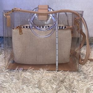 Transparent Bag w/ Removable Pouch